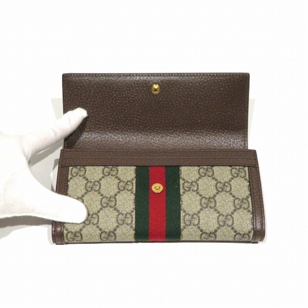 GUCCI Sherry Line Ophidia GG Continental 523153 Long Wallet Bi-fold for Women - Picture 2 of 9